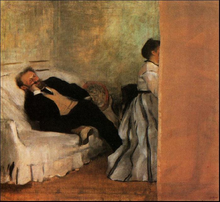 Edgar Degas Mr Mrs Edouard Manet oil painting image